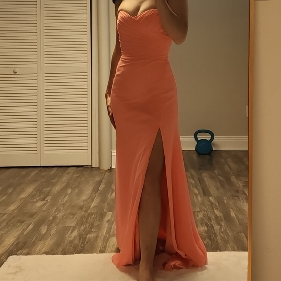 Coral Formal Gown - Picture 2 of 10